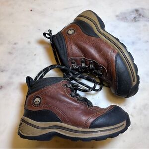 Timberland Kids Brown and Black Hiking Boots